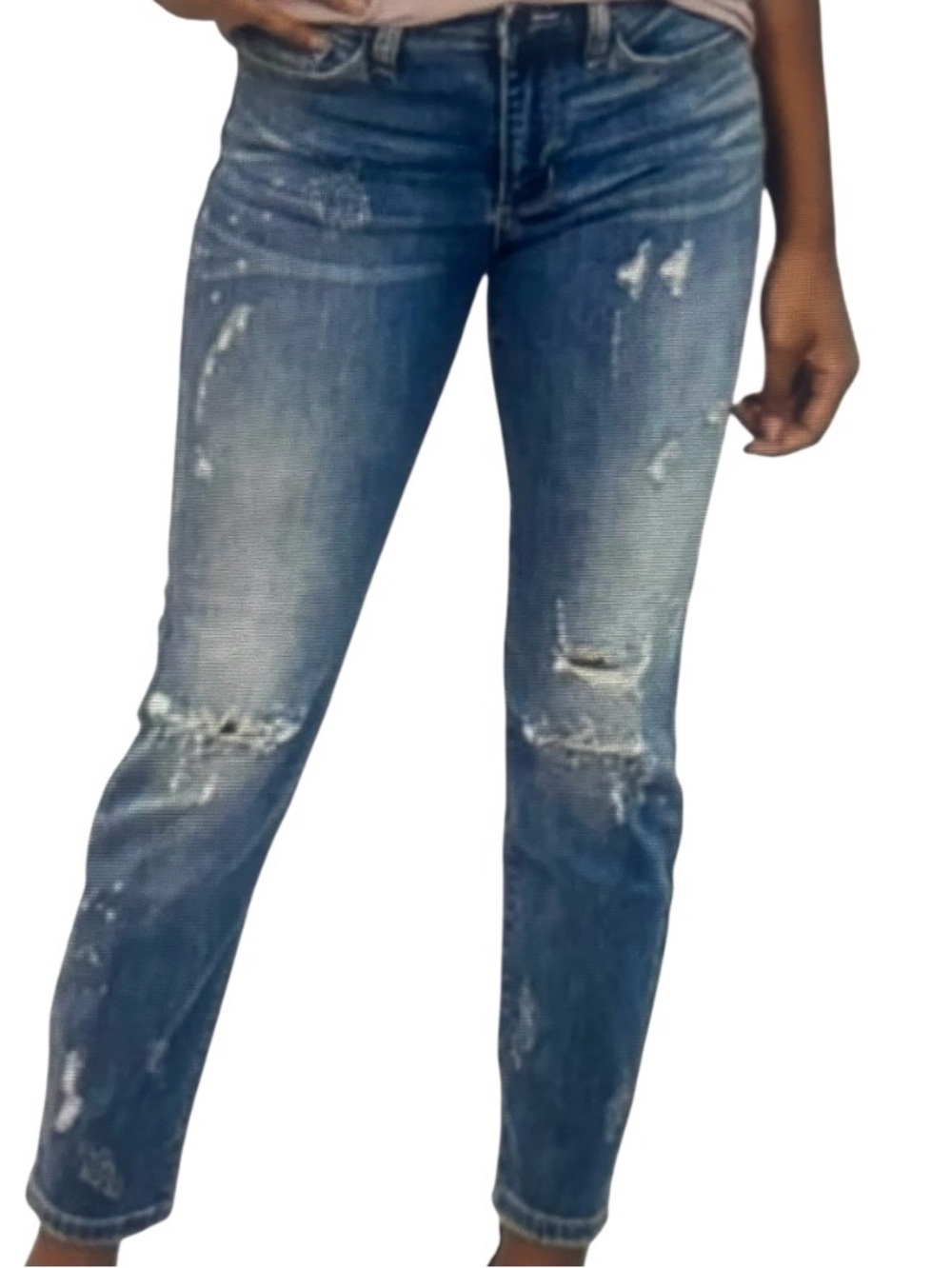JUDY BLUE Shredding Up My Life Relaxed Fit Distressed Jeans Medium JB8273MD 9/29